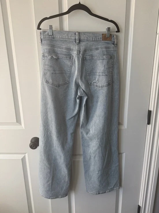 American eagle high rise stovepipe distressed jeans 8 regular - Picture 5 of 6